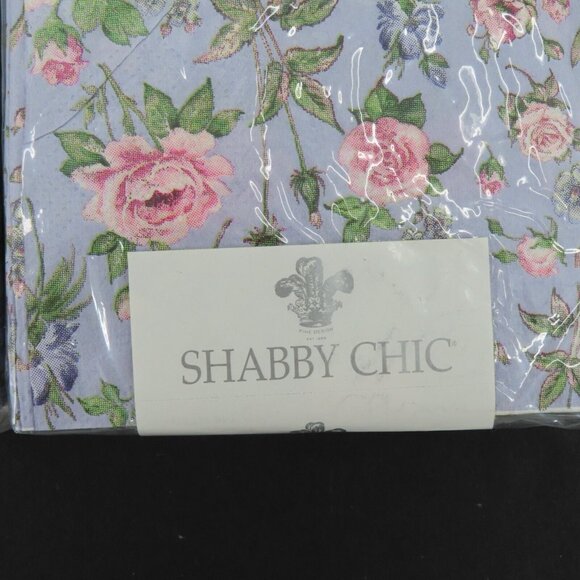 Shabby Chic Rachel Ashwell 2 Packs Pink Rose Flower Botanical Purple Napkins NEW - Picture 3 of 8